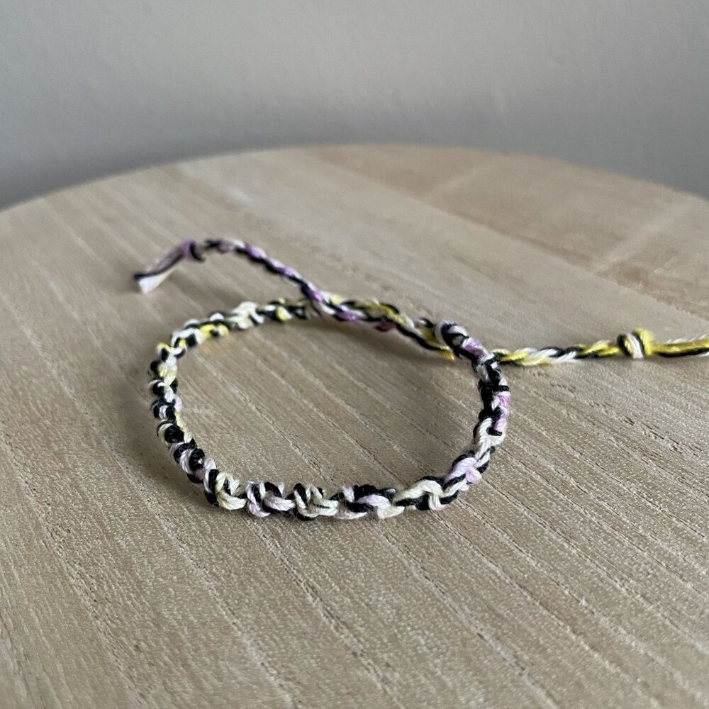 Demi Bracelet, anklet, trendy, comfortable, tie, embroidery thread, woven, gift,